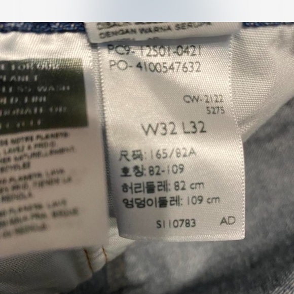 Levi's Iconic 501 Men's Blue Distressed Straight Jeans size 32 - Picture 6 of 8